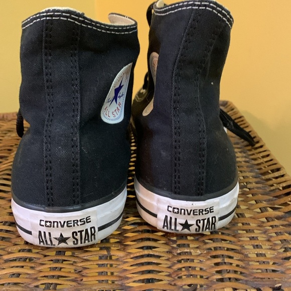 Chuck Taylor Converse Black and White High-Tops - Picture 4 of 10